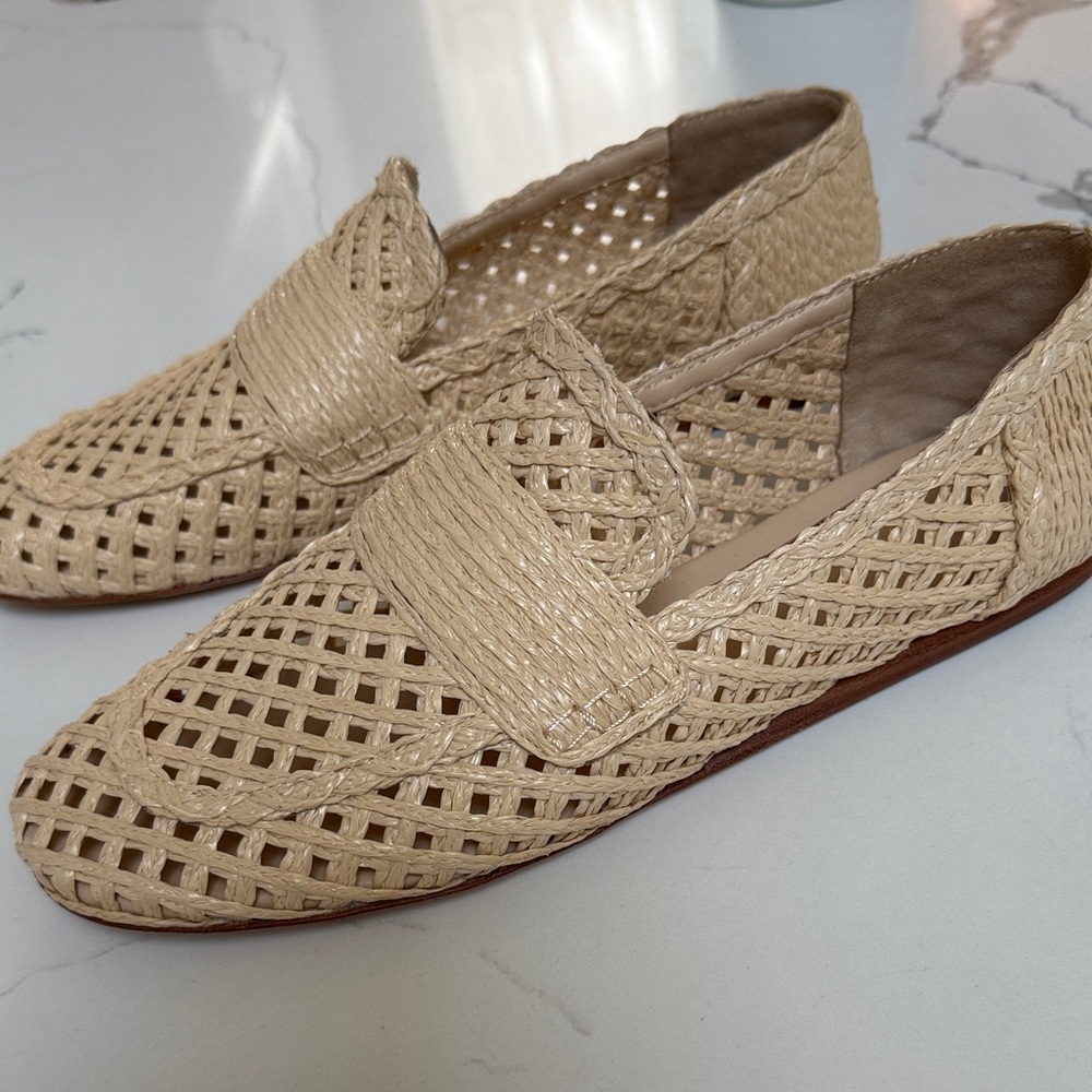 Vince Women's Beige Woven Flats - Picture 3 of 5